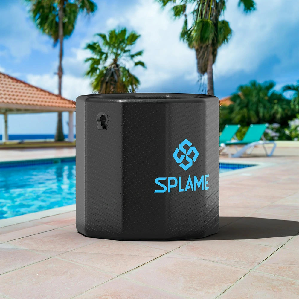 SplaMe Ice Bath Barrel-display