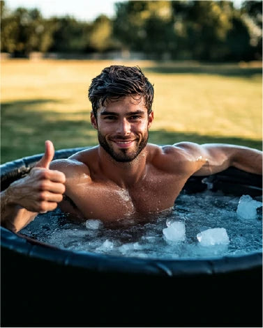 Enjoy a refreshing cold plunge on a hot summer day.